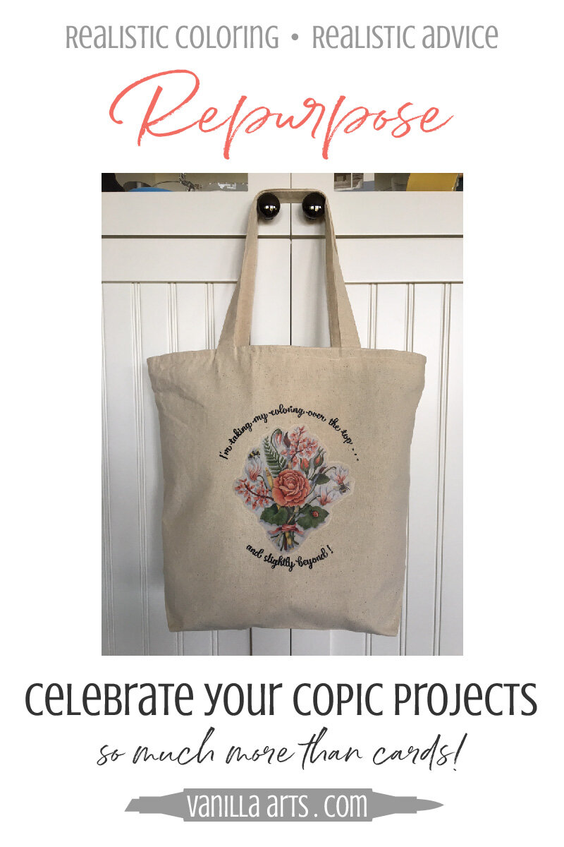 Repurpose: make a classic tote bag with your Copic Marker artwork